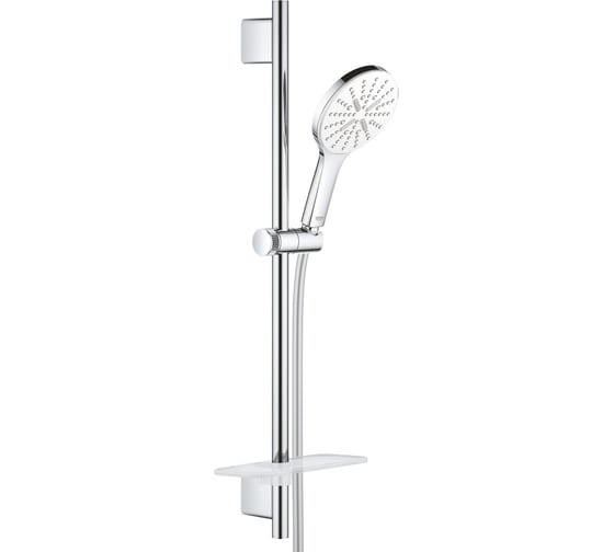 Душевой гарнитур Grohe Rainshower SmartActive 130, 3 вида струй, белая луна 26577LS0