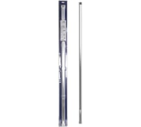 Карниз в ванную GFmark телескопический 1200×2200 мм прямой хромированный алюминий овальная труба 100016