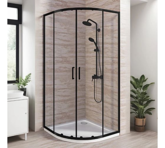 Душевое ограждение GooD DooR LITE R-90-C-B ЛТ00027