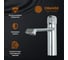 Смеситель для раковины с декором ORANGE Соул M03-021cr 8