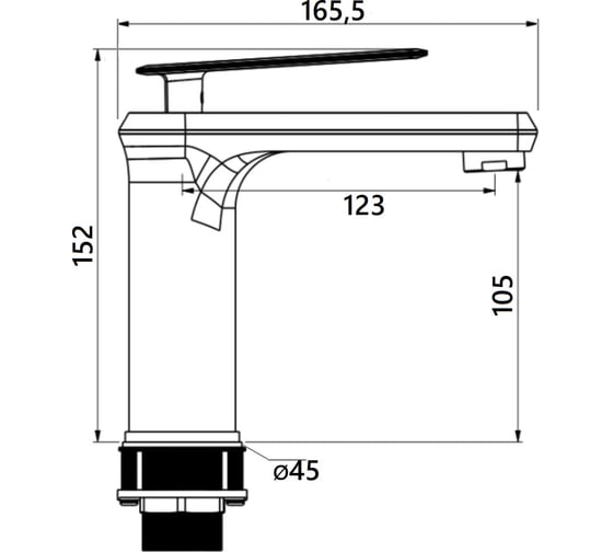 Смеситель для раковины Orange LINE M06-021cr