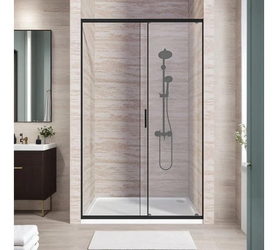 Душевое ограждение GooD DooR LITE WTW-130-C-B ЛТ00020