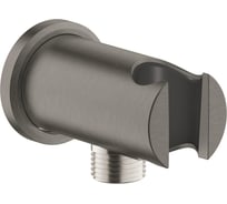 Подключение для душевого шланга Grohe Rainshower с держателем ручного душа темный графит матовый 26658AL0