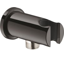 Подключение для душевого шланга Grohe Rainshower с держателем ручного душа темный графит глянцевый 26658A00
