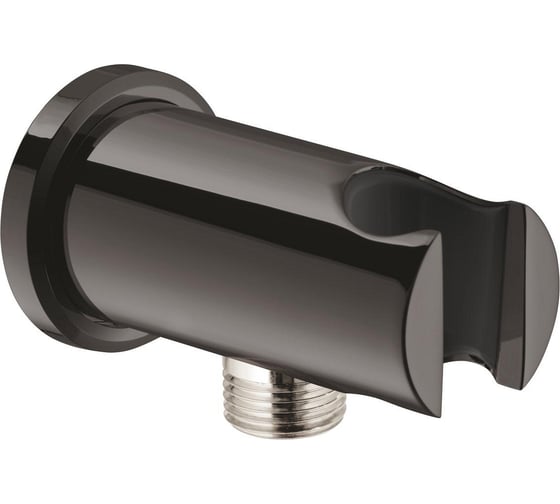 Подключение для душевого шланга Grohe Rainshower с держателем ручного душа темный графит глянцевый 26658A00