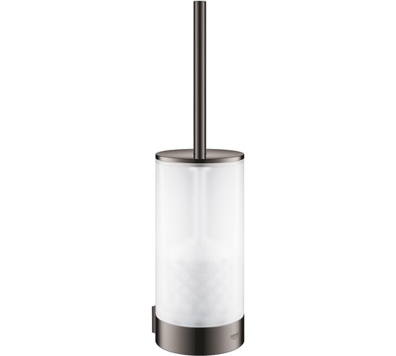 Туалетный ёршик Grohe в комплекте Selection с держателем темный графит глянец 41076A00