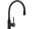 Смеситель д/кухни DORON DC 2658BLACK-N, шаровый, черный, излив гибкий силиконовый, п/г (1/10) 025140 1