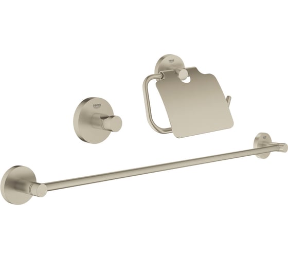 Набор аксессуаров Grohe Essentials (3 предмета), никель матовый 40775EN1