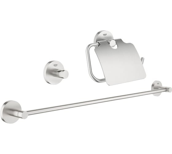 Набор аксессуаров Grohe Essentials (3 предмета), суперсталь 40775DC1