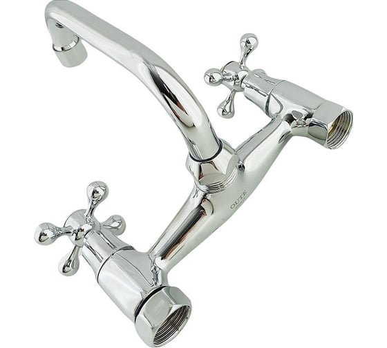 Настенный двухвентильный смеситель для кухни OUTE из латуни, хром T5050A-1