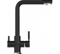 Смеситель для кухни MIXLINE ML-GS10 308 черный, с выходом для питьевого фильтра 547691