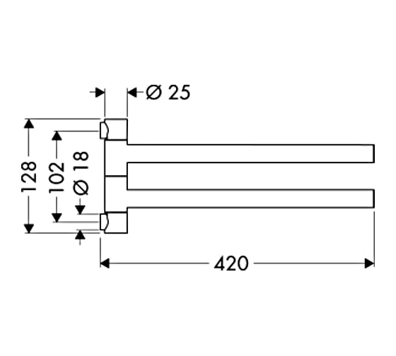Полотенцедержатель (хром) AXOR 40820000