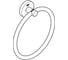 Кольцо для полотенца Grohe Essentials тёплый закат глянец 40365DA1 6