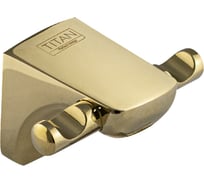 Крючок двойной Санакс серия ТИТАН, цвет золото 77114-G
