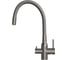 Смеситель для кухни MIXLINE 35k МЛНС-0403 MLSS-0403 серый гибкий излив, подключение к фильтру, п/гайку САТИН 558431 2