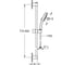 Душевой гарнитур Grohe Tempesta Cube 110, 7.4 л/мин, 2 режима, матовый чёрный 269082433 4