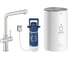 Комплект для кухни Grohe Red Duo с L-образным смесителем бойлером M-Size и фильтром суперсталь 30327DC1 1