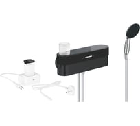 Душевой набор Grohe Purefoam, 2 режима, 1750 мм, 7,6 л/мин, хром/черный1033670000
