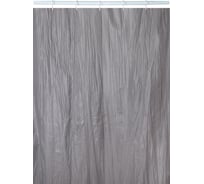 Штора для ванной Zenfort Tafta crash, полиэстер, 180×200 см, серая 104042