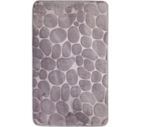 Коврик для ванной Аквалиния Камни серый, 45х75 см STH-4575сер