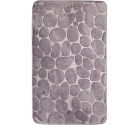 Коврик для ванной Аквалиния Камни серый, 45х75 см STH-4575сер 1