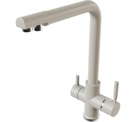 Смеситель для кухни MIXLINE ML-GS10 331 белый, с выходом для питьевого фильтра 547931