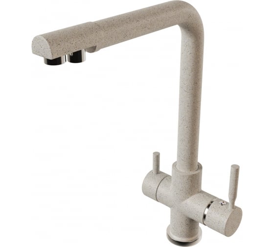 Смеситель для кухни MIXLINE ML-GS10 302 песочный, с выходом для питьевого фильтра 547686