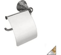 Держатель туалетной бумаги Bagno&Associati Canova с крышкой, хром/золото CA23639