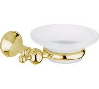 Подвесная мыльница Bagno&Associati Regency сатиновое стекло, золото RE12552