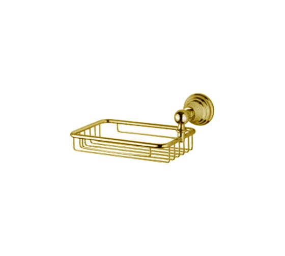 Мыльница Bagno&Associati Canova сетчатая, золото CA13452