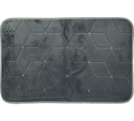 Комплект ковриков для ванной и туалета Blabar 50х80, 40х50 Diamant микрофибра серый 2шт 41158