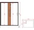 Кабина душевая EvaGold 1806B-S 80х120х215 бамбук,низ.поддон,профиль Чёрный,полка,белая задн.стенка,прозр.стёкла EG210021 4