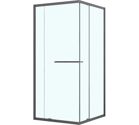 Душевое ограждение Azario Монако SQS-100×100×195 см L/R прозрачное стекло, 6 мм, профиль матовый графит AZ-L47-100-MGR-CL 00104879