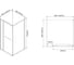 Душевое ограждение Azario Монако SQS-100×100×195 см L/R прозрачное стекло, 6 мм, профиль матовый графит AZ-L47-100-MGR-CL 00104879 2