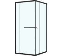 Душевое ограждение Azario Монако SQS-100×100×195 см, L/R, прозрачное стекло 6 мм, профиль матовый черный AZ-L47-100-MB-CL 00104877