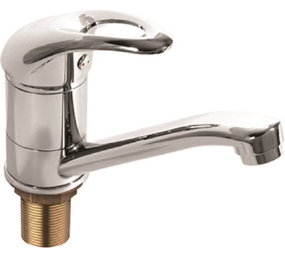 Смеситель для кухни короткий с креплением на гайке SMT SMART SM406 - 04CS SM406-04CS