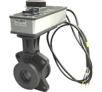Кран двухходовой шаровый TECHNO HKC2065-SC20DF/230V из чугуна DN65, фланцевое соединение, с электроприводом с возвратной пружиной 20Нм, 230В, управление открыто/закрыто 654653
