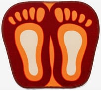 Коврик для ванны Доляна Следы 44х49 см 651460