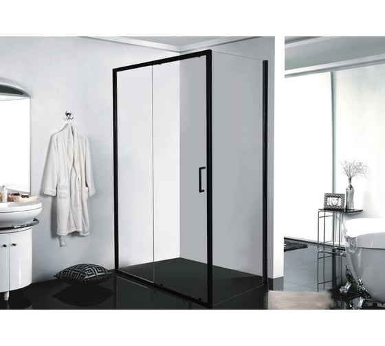 Душевое ограждение Bravat BLACKLINE 1200х800х2000 мм BS120.3101B