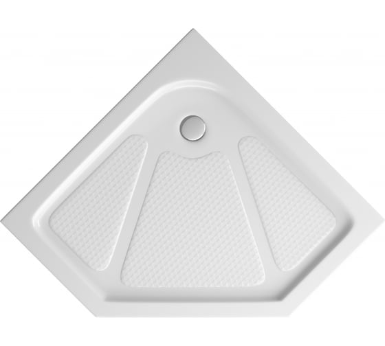 Поддон Bravat Type-P1 пятиугольный, акриловый, 900x900x140 мм, с сифоном и ножками P39