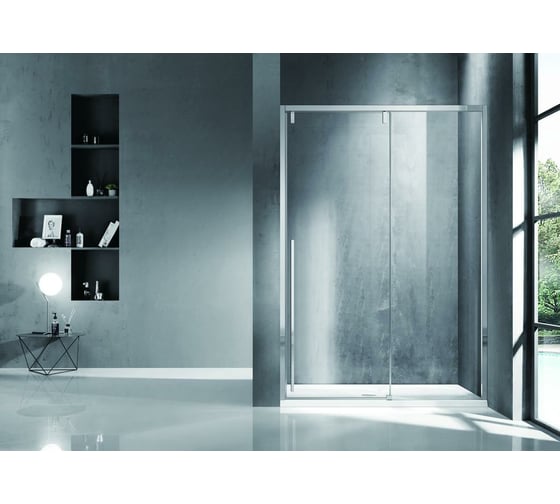 Душевая дверь в нишу BRAVAT SLIM LINE BD120.4105A