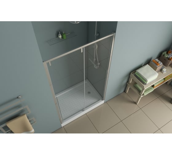 Душевая дверь в нишу BRAVAT SLIM LINE BD120.4105A