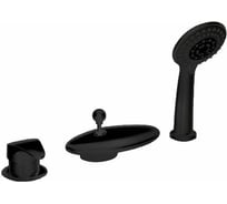 Встраиваемый смеситель Bravat COBRA BLACK на 3 отверстия, черный F5140197BM-RUS