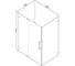 Душевое ограждение Bravat Vega без поддона, одна распашная дверь 1200x800x2000 BS120.3111A 2