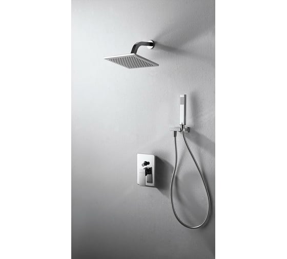 Встраиваемый смеситель Bravat Phillis с душевым набором F856101C-A-ENG