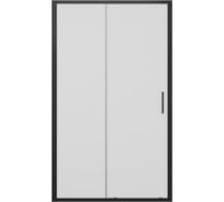 Душевая дверь в нишу Bravat BLACKLINE черный профиль BD120.4101B