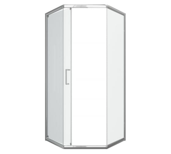 Душевой уголок Bravat Line пятиугольный, с одной распашной дверью 900x900x2000 мм  BS090.6115A