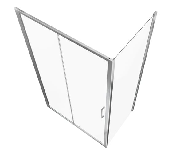 Душевое ограждение Bravat Line без поддона, одна раздвижная дверь 1200x800x2000 BS120.3101A