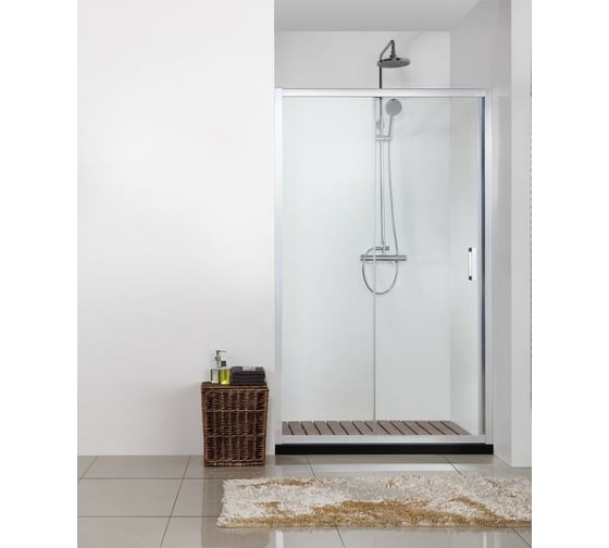 Душевая дверь в нишу Bravat Line одна раздвижная дверь, 1200x2000 BD120.4101A