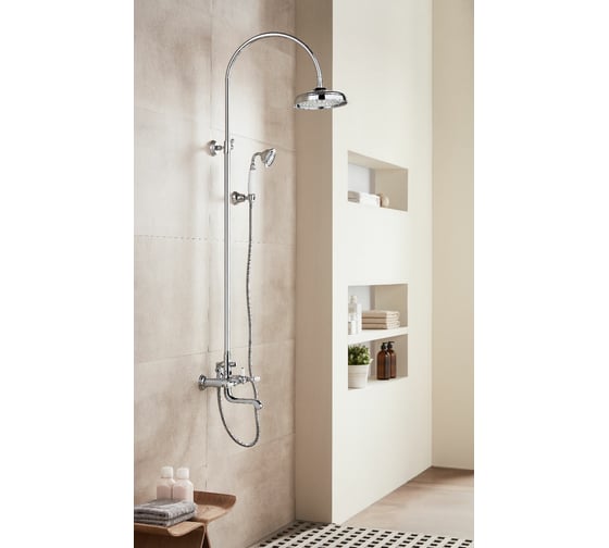 Душевая колонна со смесителем для ванны Bravat Art F65193CP-A2-RUS
